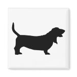 Basset Hound (black) Magnet