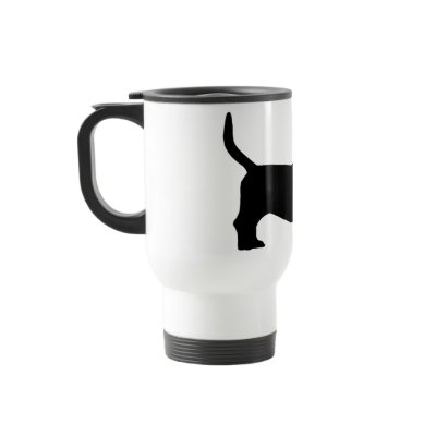 Basset Hound (black) Coffee Mug by dogsandhorses