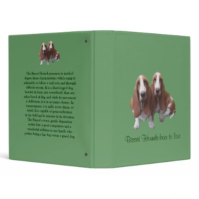 Basset Hound Buddies Binder by normagolden