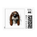 Basset Hound Busting Out - Customized postage