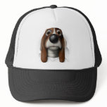 Basset Hound Busting Out Trucker Hats