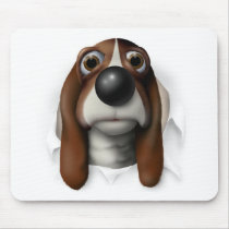Basset Hound Busting Out mousepads