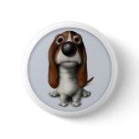 Basset Hound Button