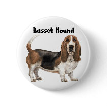 Basset Hound Buttons