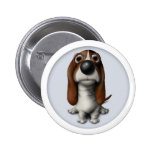 Basset Hound Button