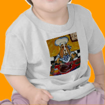 Basset Hound chef t-shirts