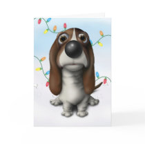 Basset Hound Christmas cards