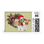 Basset Hound  Christmas Postage