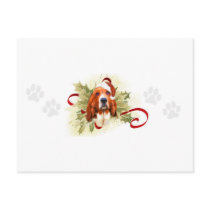 Basset Hound Christmas Postcards by jaisjewels Basset Hound Christmas Postcards