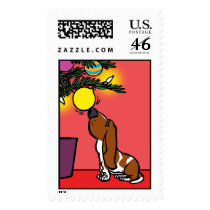 BASSET HOUND CURIOSIT STAMP