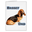 Basset Hound Dad 4 cards