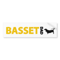 Basset Hound Dad bumper stickers