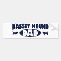 Basset Hound Dad Bumper Stickers
