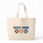 BASSET HOUND DAD Paw Print Bag