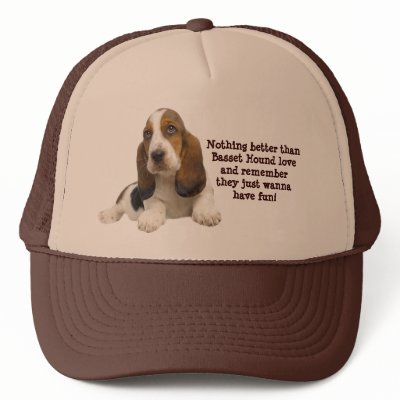 Basset Hound Fabulous Face Hat by normagolden