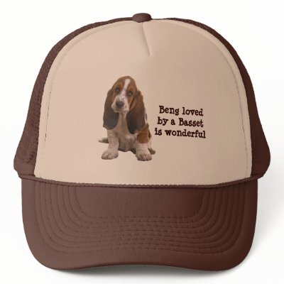 Basset Hound Face Hat by normagolden