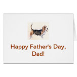 Basset Hound Father's Day Card