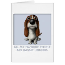 Basset Hound Favorite Cards