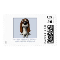 Basset Hound Favorite Stamps