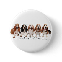 Basset Hound Friends Forever Button