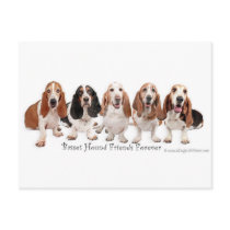 Basset Hound Friends Forever Post Cards