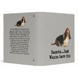 Basset Hound Fun Loving Binder