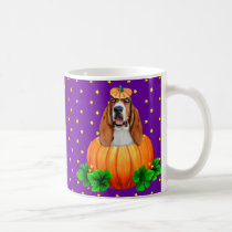 Basset Hound Halloween Jack-O-Lantern mugs