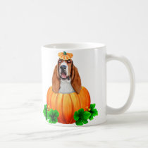 Basset Hound Halloween Jack-O-Lantern mugs