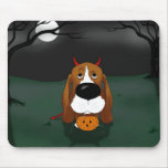 Basset Hound Halloween Mousepads