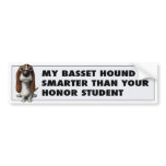 Basset Hound Honor Bumper Sticker