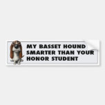Basset Hound Honor Bumper Sticker