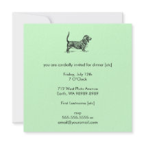 Basset_Hound Personalized Invitations