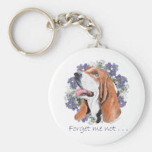Basset Hound Keepsake Keychain
