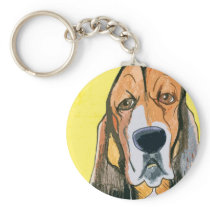 Basset Hound Keychain