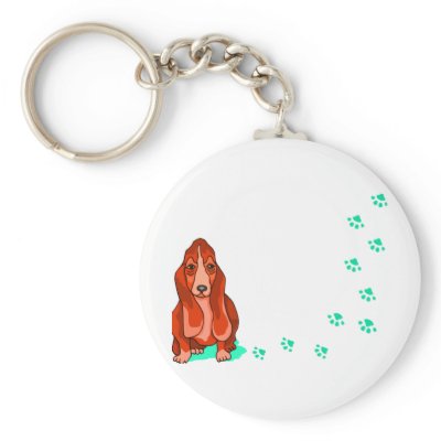 BASSET HOUND KEY CHAINS by FUNFASHIONETC