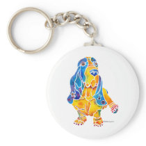 Basset Hound Keychain
