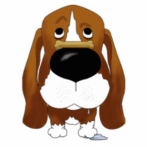 Basset Hound Keychain photo sculptures
