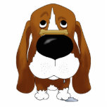 Basset Hound Keychain Photo Cutouts