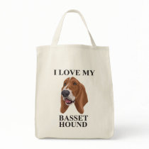 Basset Hound love Tote Bag