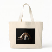 Basset Hound lying down Tote Bags