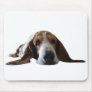 Basset Hound lying down Mouse Pads