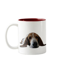 Basset Hound lying down mugs