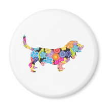 Basset Hound Fridge Magnets