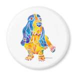 Basset Hound Fridge Magnet