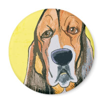 Basset Hound Refrigerator Magnets