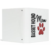 Basset Hound Mom 2 3 Ring Binders