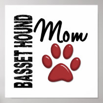 Basset Hound Mom 2 Print