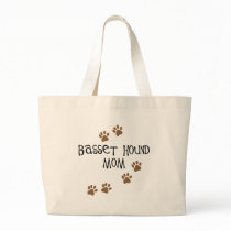 Basset Hound Mom Canvas Bags