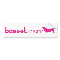 Basset Hound Mom bumper stickers