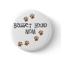Basset Hound Mom Pins